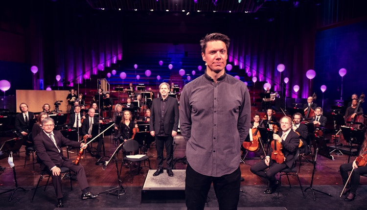 Andreas Wahl foran Oslo-Filharmonien