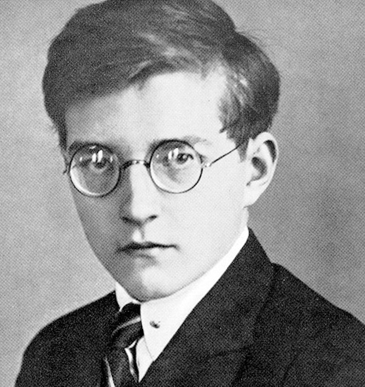 Ungdomsbilde av komponisten Dmitrij Sjostakovitsj.