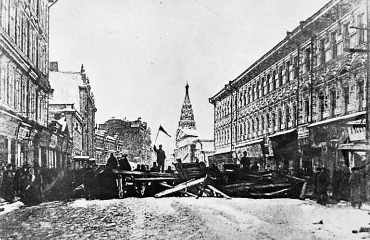 Bilde fra den russiske revolusjonen i 1905.