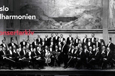 Historisk foto av Oslo-Filharmonien.