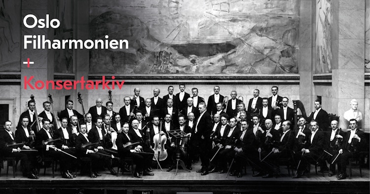 Historisk foto av Oslo-Filharmonien.